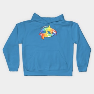 Team Orca Rainbow Kids Hoodie